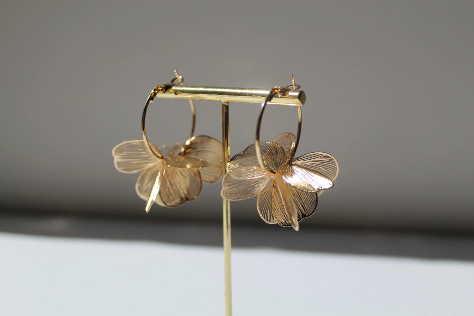 Aretes GOLDEN GARDEN (MED) en dorado de Soul&Gold