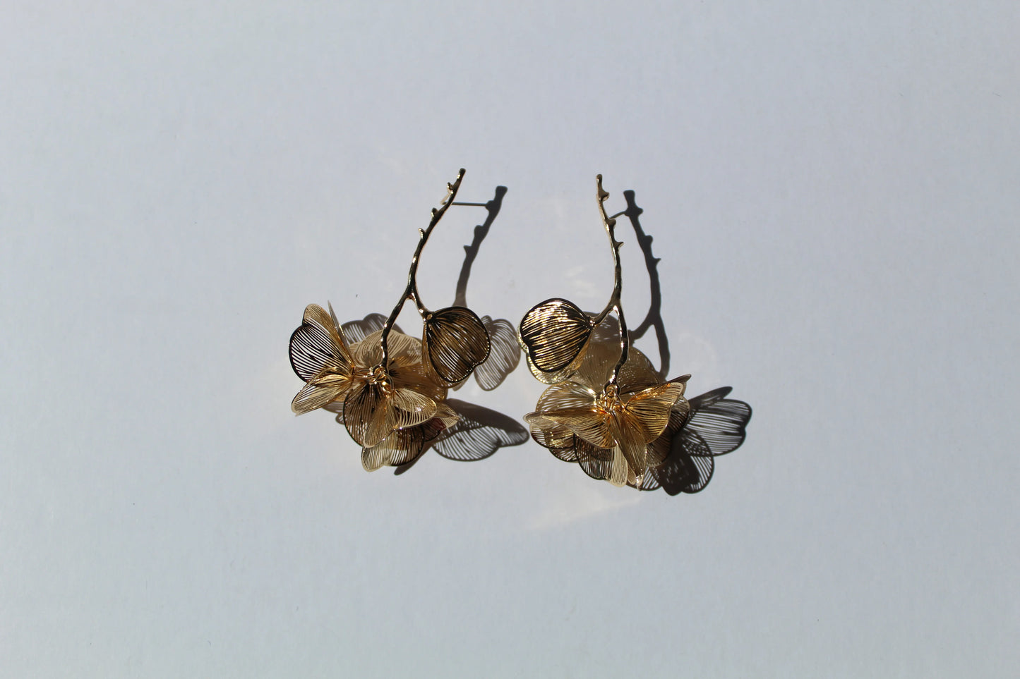 Aretes GOLDEN GARDEN ROOT en dorado de Soul&Gold