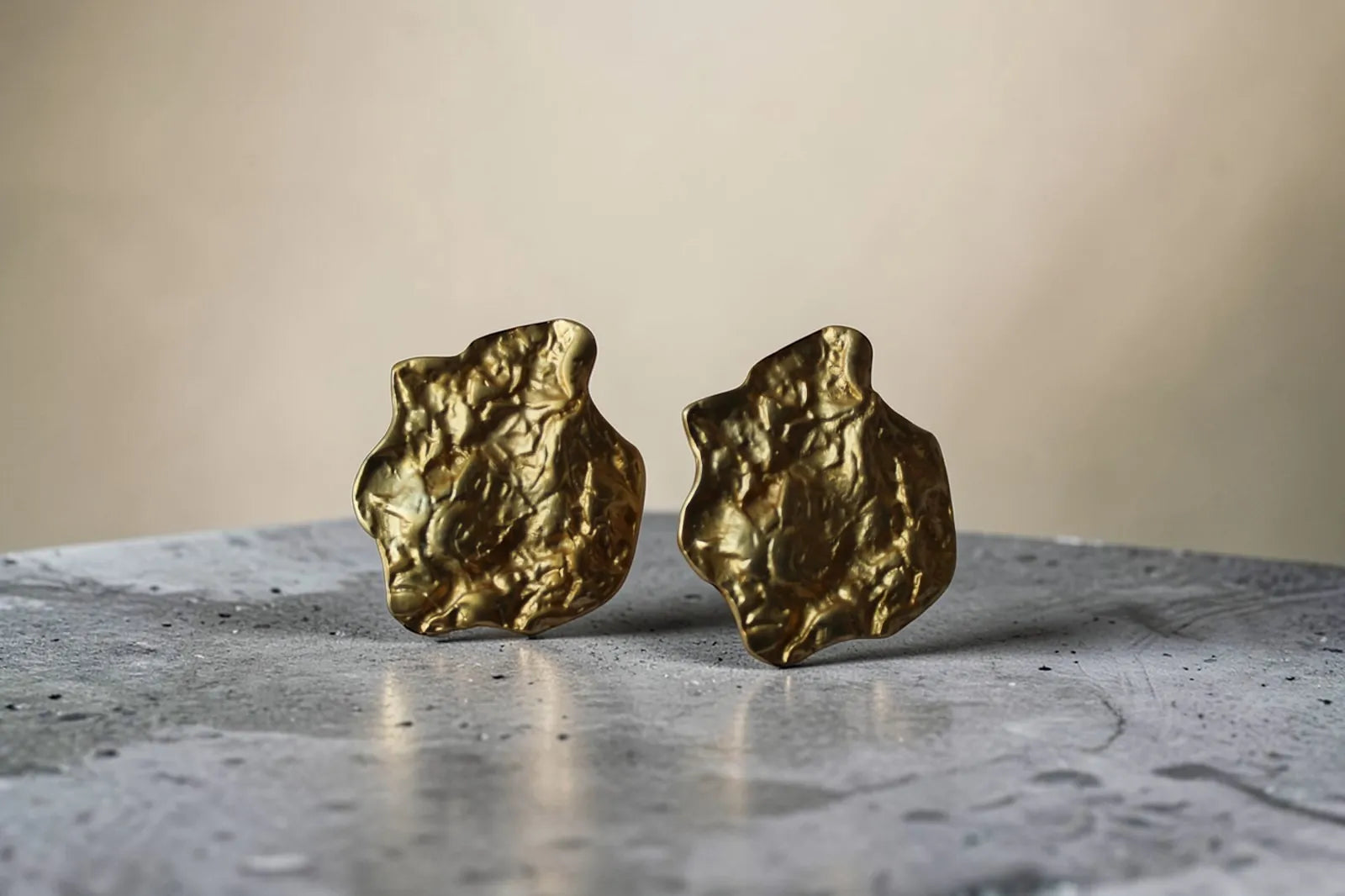 Aretes RAW GOLD de Soul&Gold