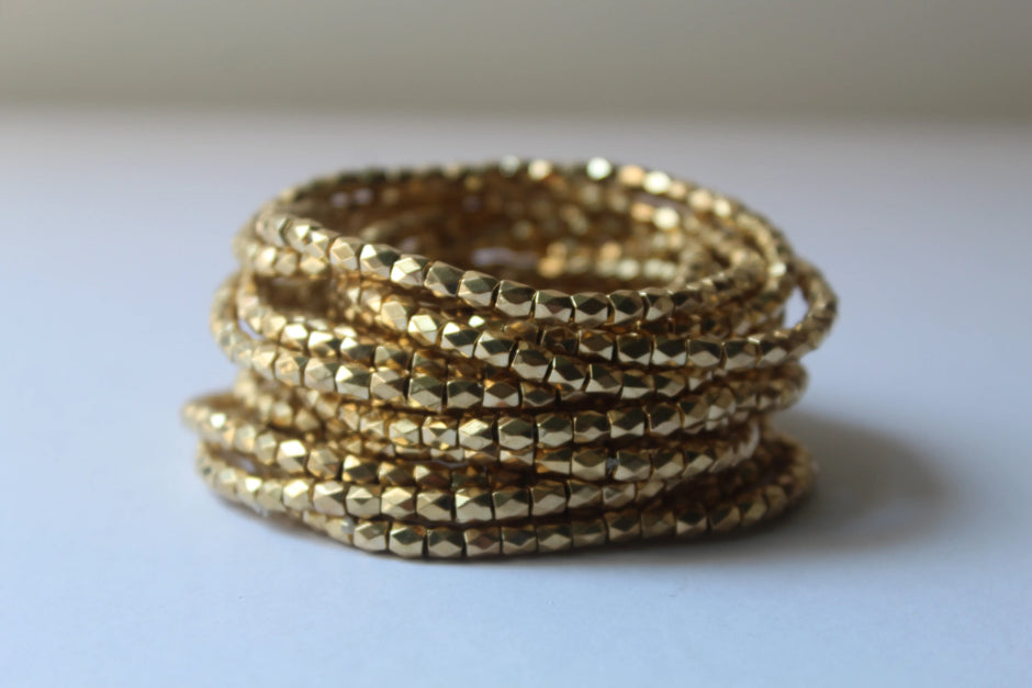 Pulseras Golden Stack (19) / Silver Stack (19) en dorado de Soul&Gold
