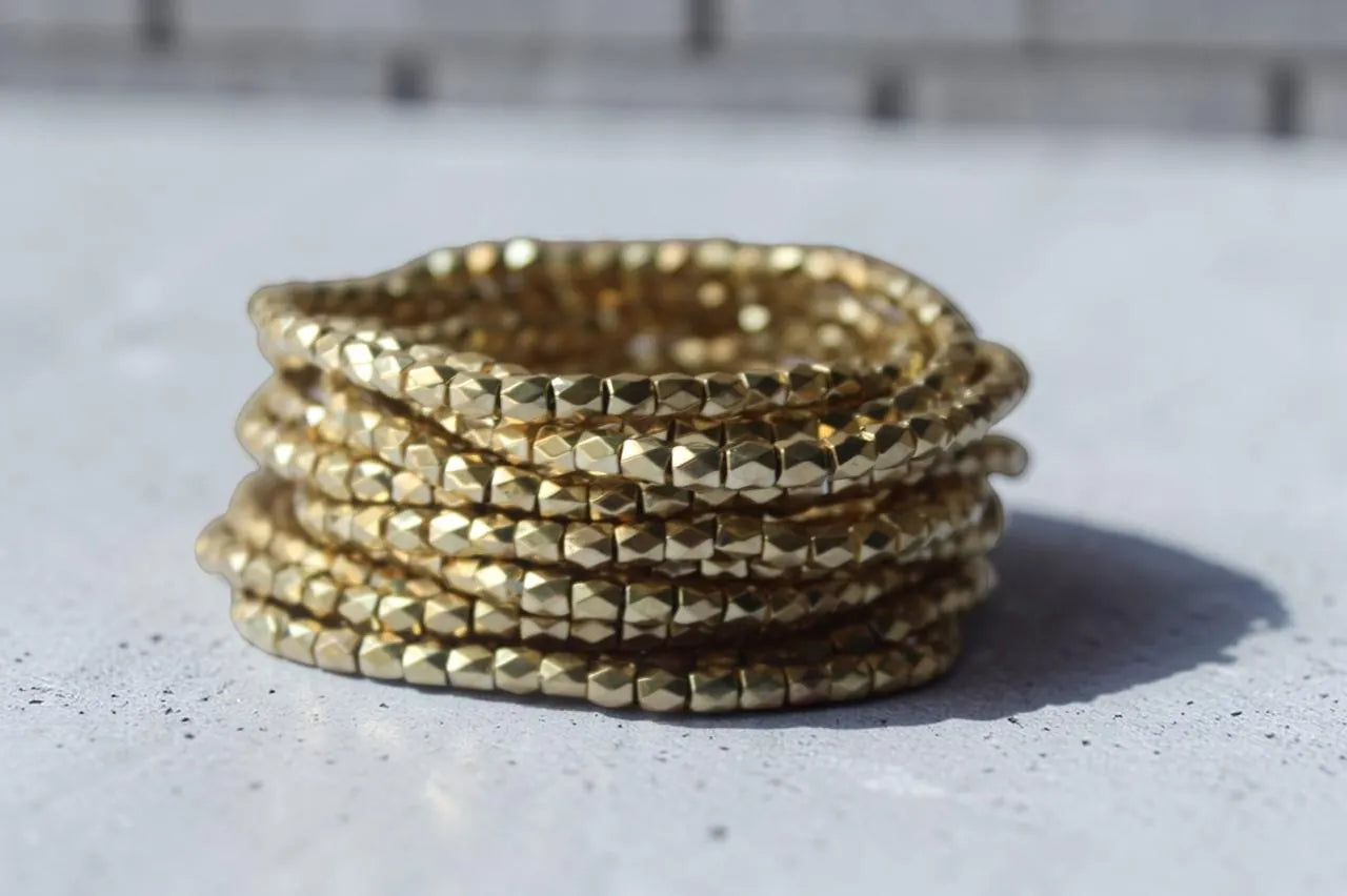 Pulseras Golden Stack (19) / Silver Stack (19) en dorado de Soul&Gold